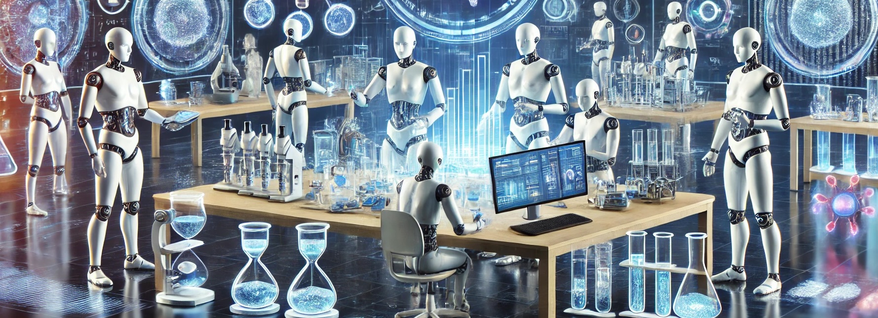 Header images showing scientists